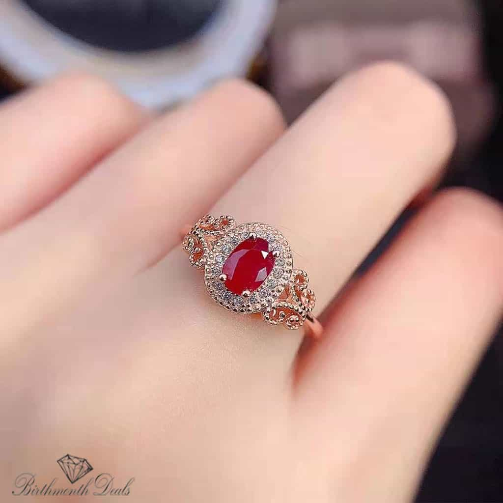 July Ruby Birthstone Ring - Birthmonth Deals