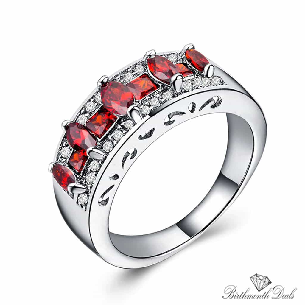 July Ruby Birthstone Ring - Birthmonth Deals