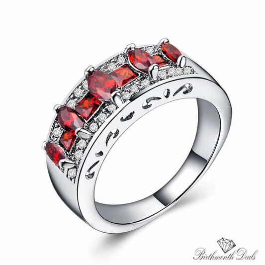 July Ruby Birthstone Ring - Birthmonth Deals
