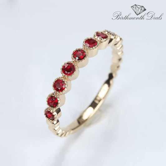 July Ruby Birthstone Ring - Birthmonth Deals