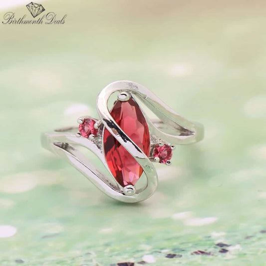 July Ruby Birthstone Ring - Birthmonth Deals