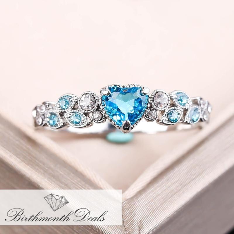 December Zircon Birthstone Ring - Birthmonth Deals