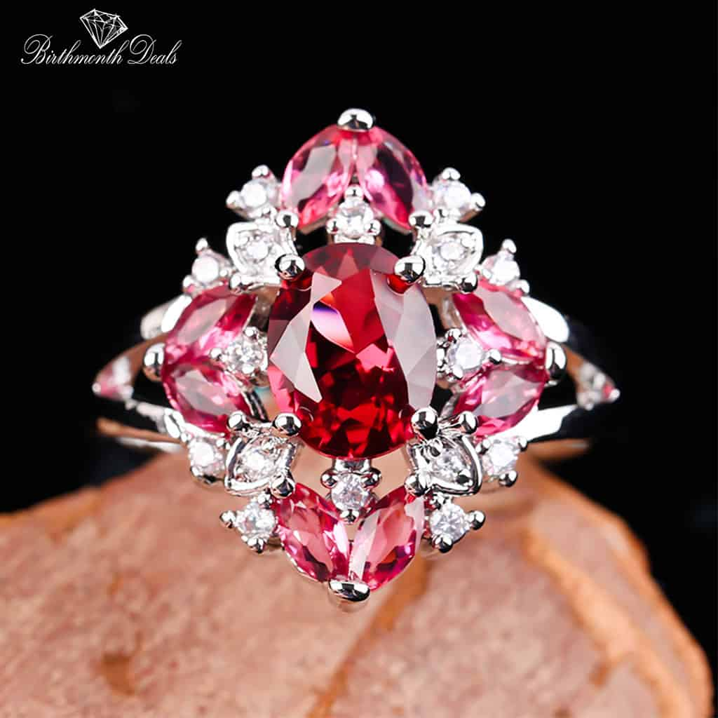 July Ruby Birthstone Ring - Birthmonth Deals