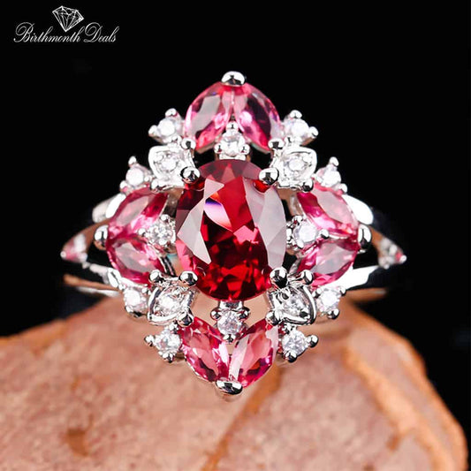 July Ruby Birthstone Ring - Birthmonth Deals