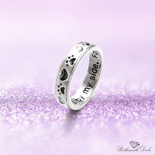 Forever Promise Paw Ring - Birthmonth Deals