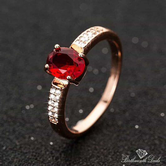 July Ruby Birthstone Ring - Birthmonth Deals