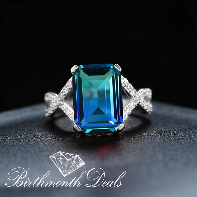 December Zircon Birthstone Ring - Birthmonth Deals