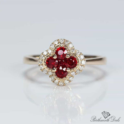 July Ruby Birthstone Ring - Birthmonth Deals