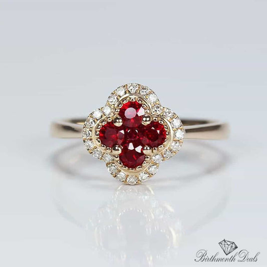 July Ruby Birthstone Ring - Birthmonth Deals