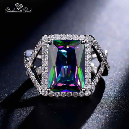 June Alexandrite Birthstone Ring - Birthmonth Deals