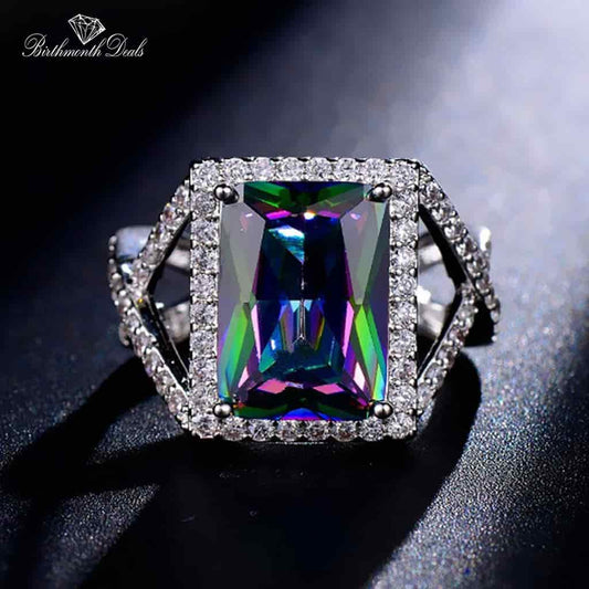 June Alexandrite Birthstone Ring - Birthmonth Deals