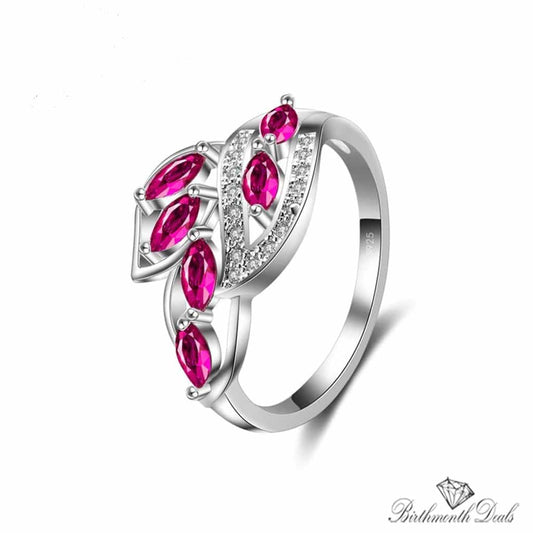 July Ruby Birthstone Ring - Birthmonth Deals