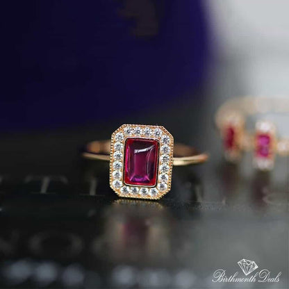 July Ruby Birthstone Ring - Birthmonth Deals