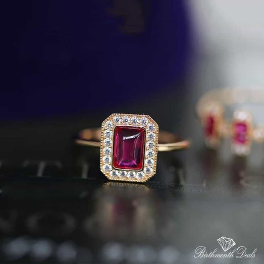 July Ruby Birthstone Ring - Birthmonth Deals