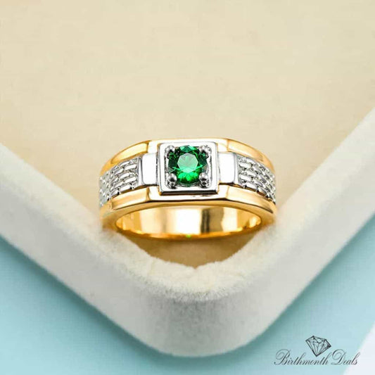 May Emerald Birthstone Ring - Birthmonth Deals