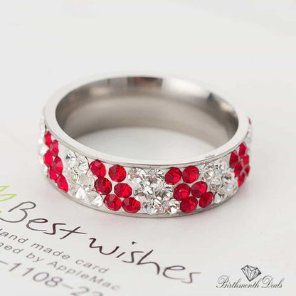 July Ruby Birthstone Ring - Birthmonth Deals