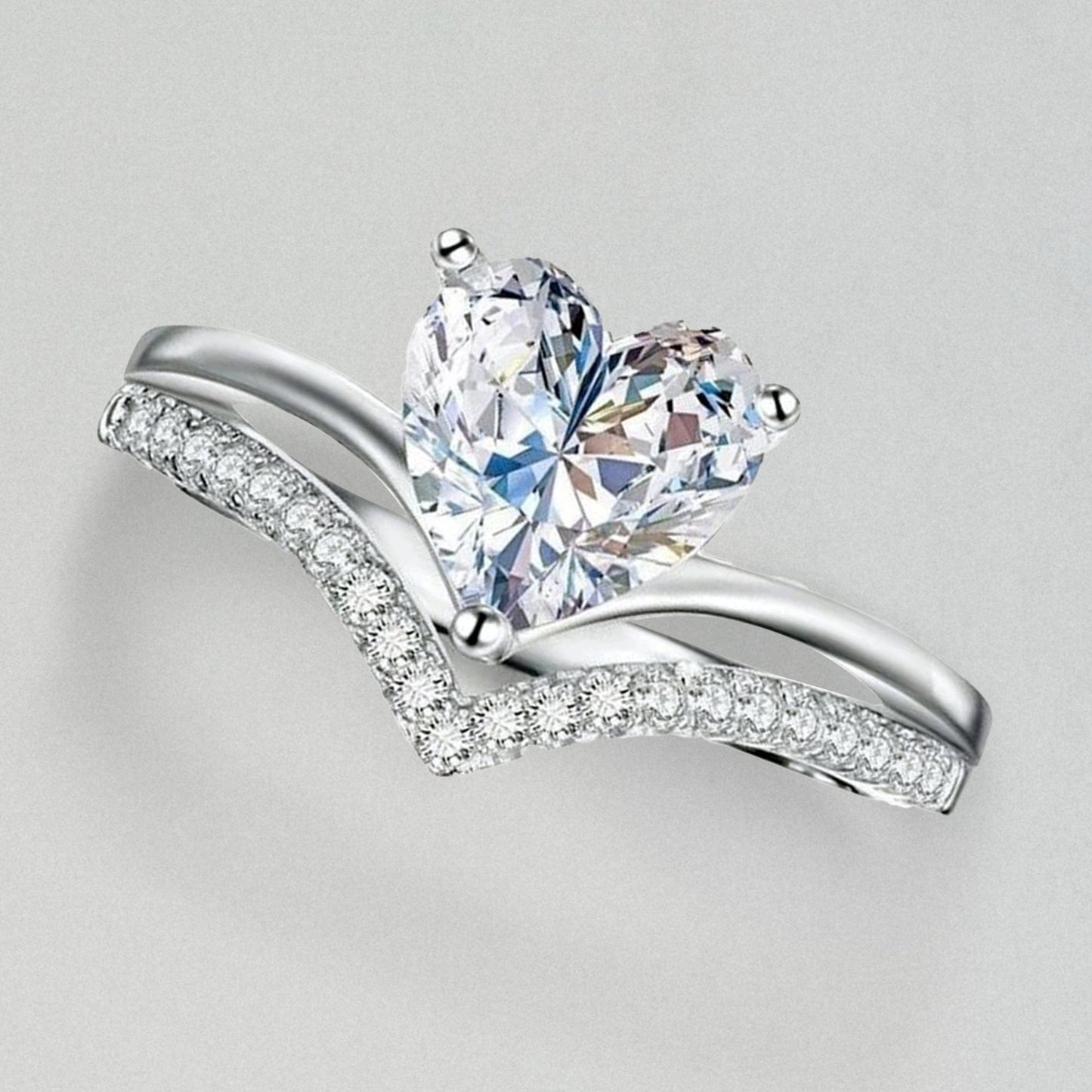 April Diamond Birthstone Ring