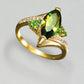 August Peridot Birthstone Ring