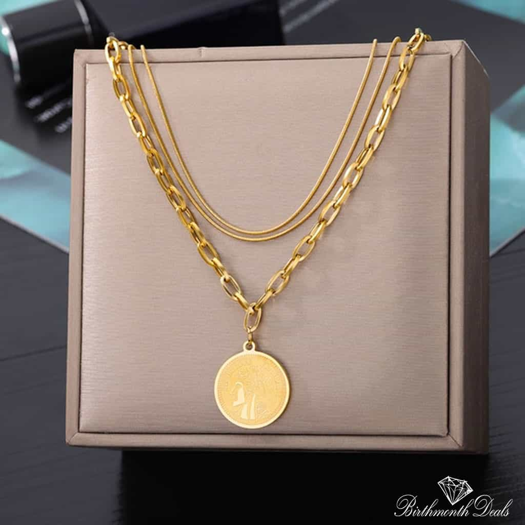 Stainless Gold Necklace Collection - Birthmonth Deals