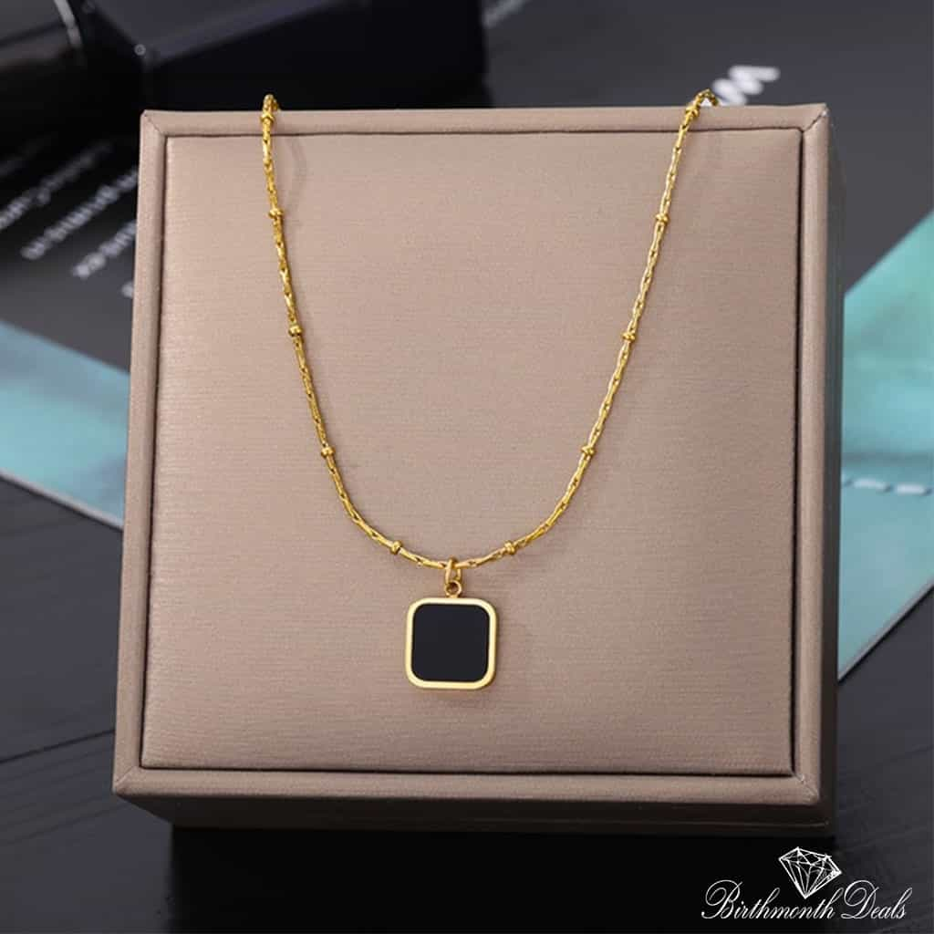 Multi Layered Stainless Necklace in Gold Collection - Birthmonth Deals