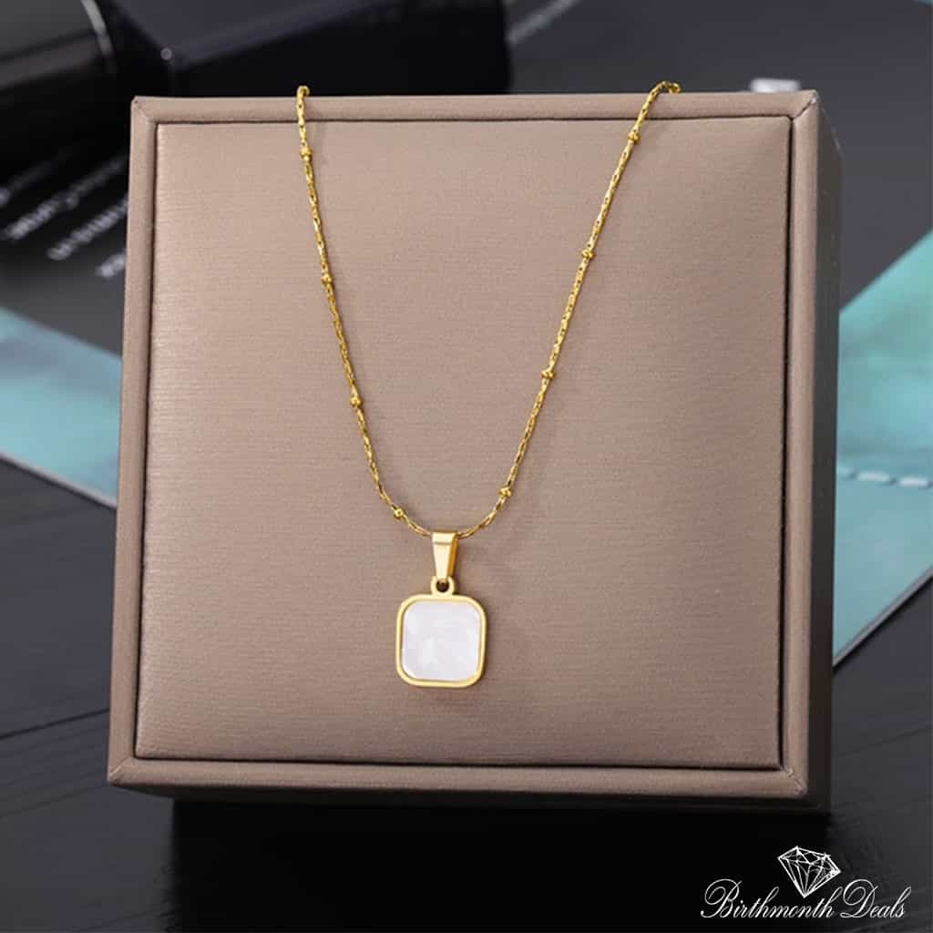 Multi Layered Stainless Necklace in Gold Collection - Birthmonth Deals