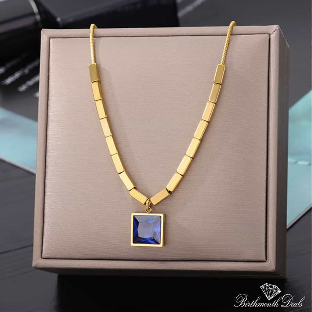 Multi Layered Stainless Necklace in Gold Collection - Birthmonth Deals