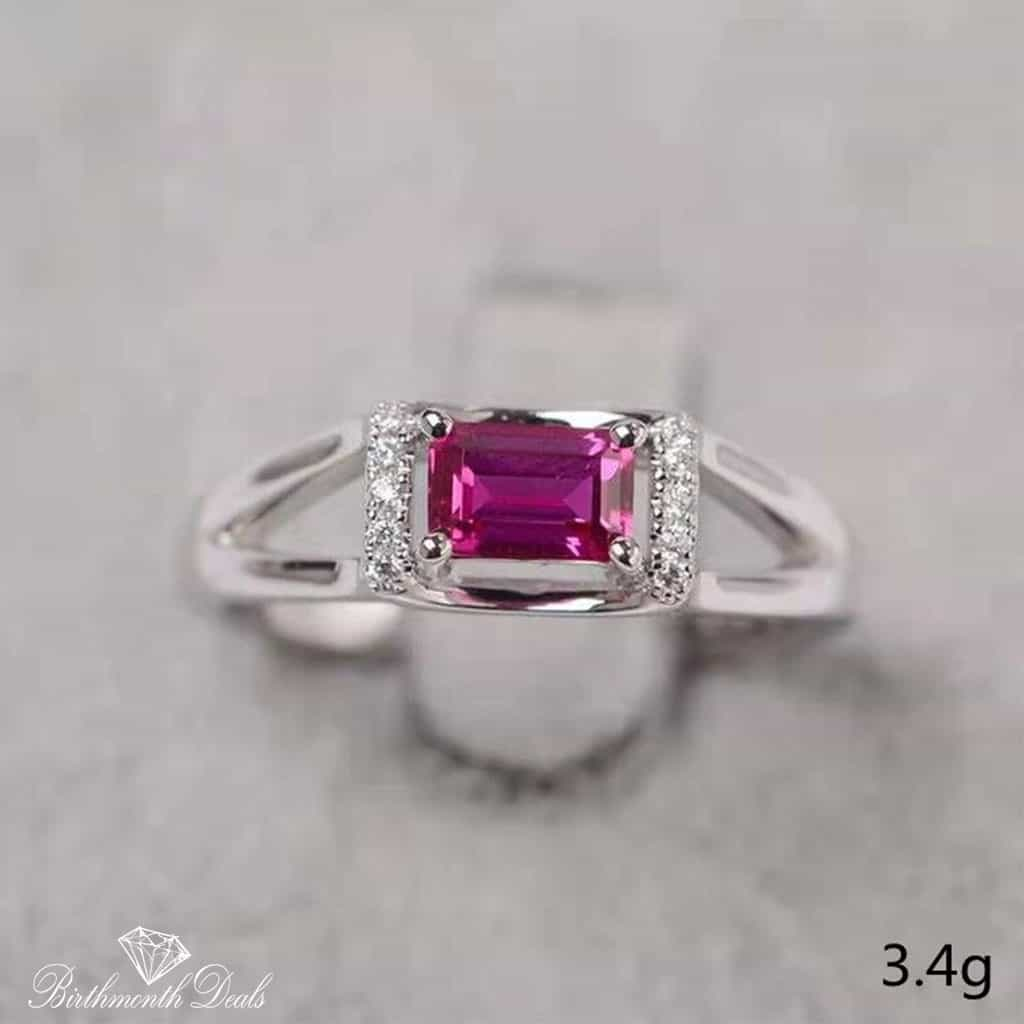 July Ruby Birthstone Ring - Birthmonth Deals