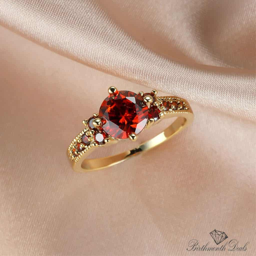 July Ruby Birthstone Ring - Birthmonth Deals