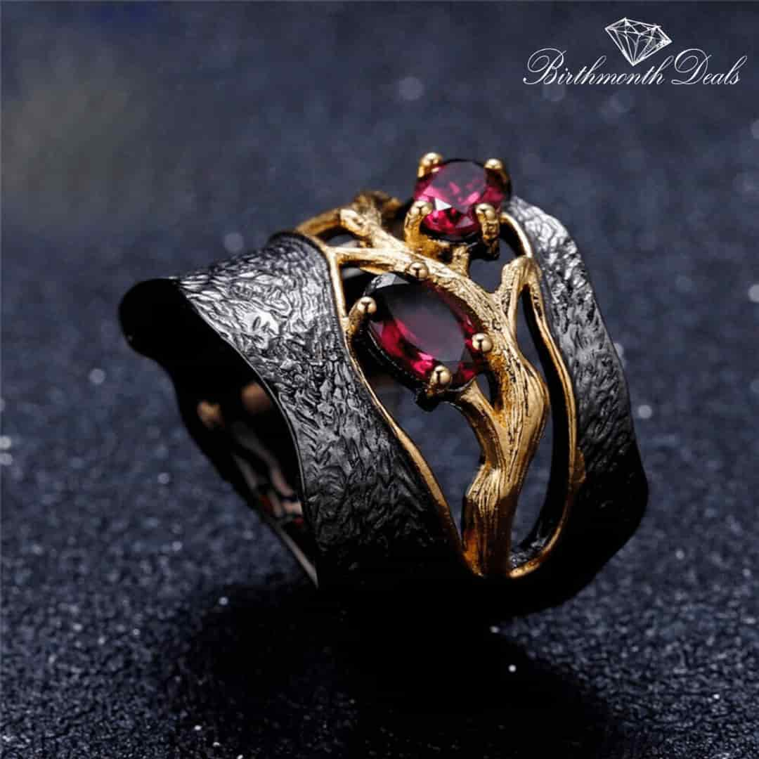 July Ruby Birthstone Ring - Birthmonth Deals