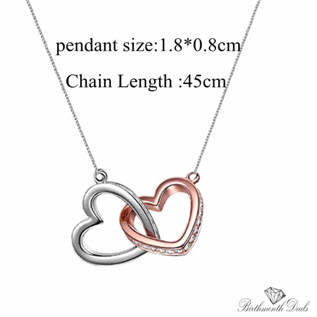 To My Daughter - Heart Linked Necklace - Birthmonth Deals