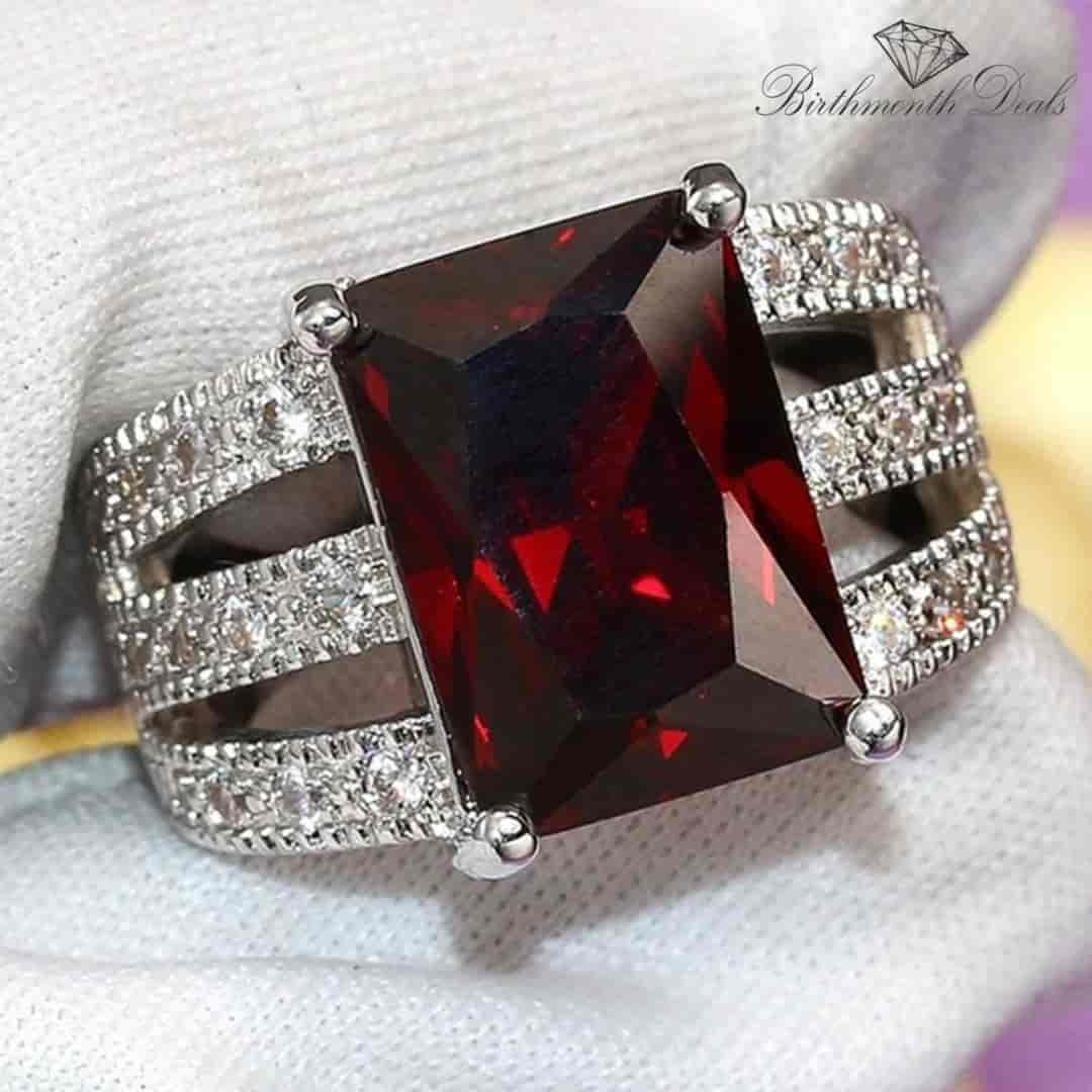 July Ruby Birthstone Ring - Birthmonth Deals