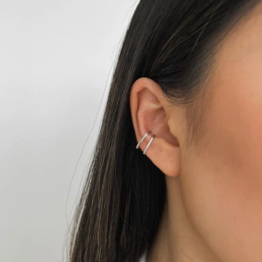 Mia Ear Cuff Set - Silver - Birthmonth Deals