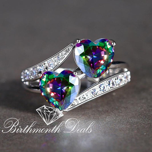 June Alexandrite Birthstone Ring - Birthmonth Deals