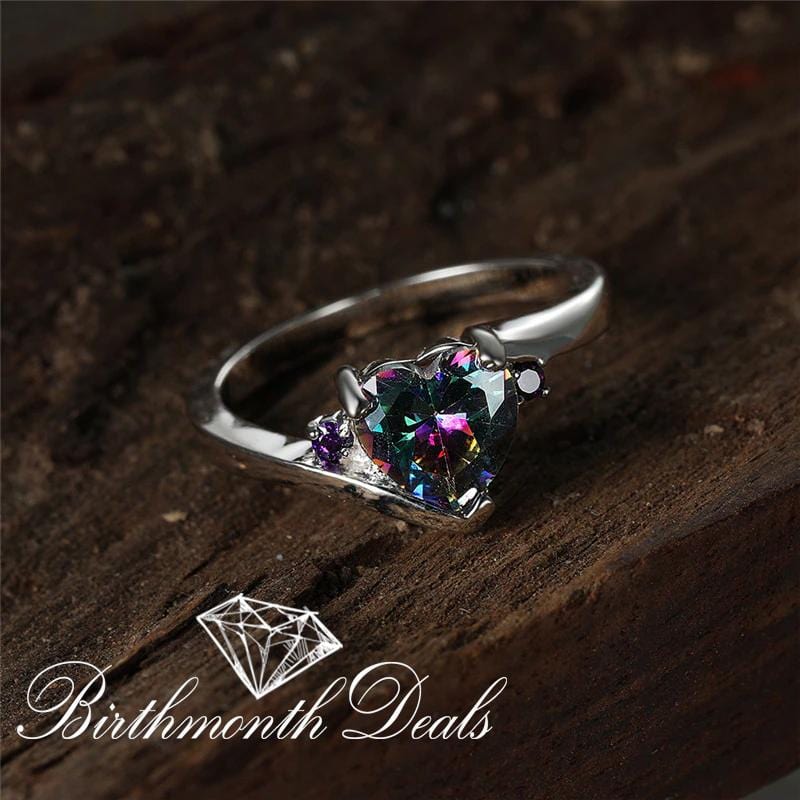 June Alexandrite Birthstone Ring - Birthmonth Deals