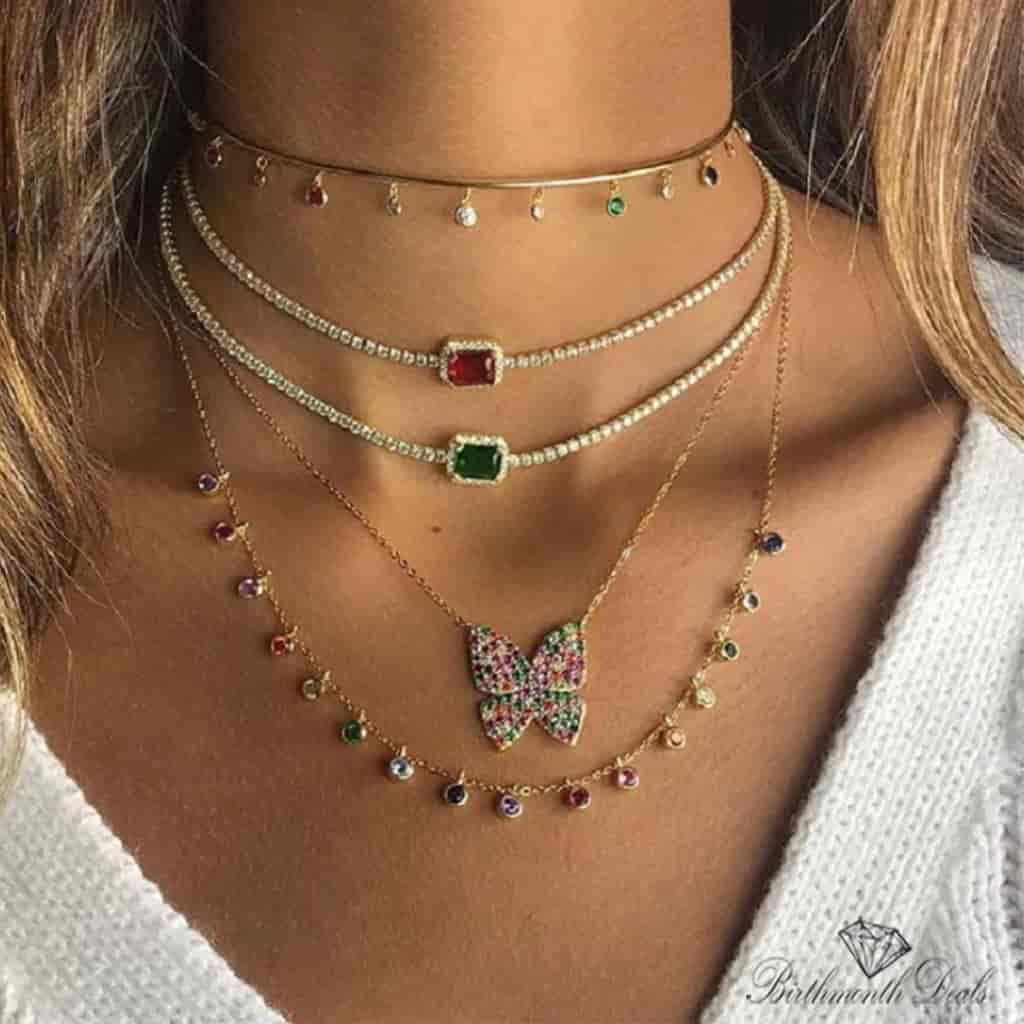 Scarlett Birthstone Necklace - Birthmonth Deals