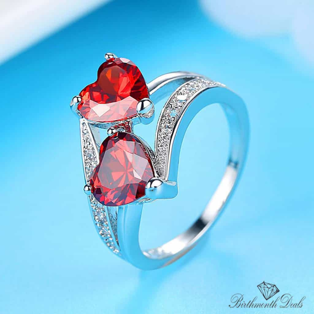 July Ruby Birthstone Ring - Birthmonth Deals