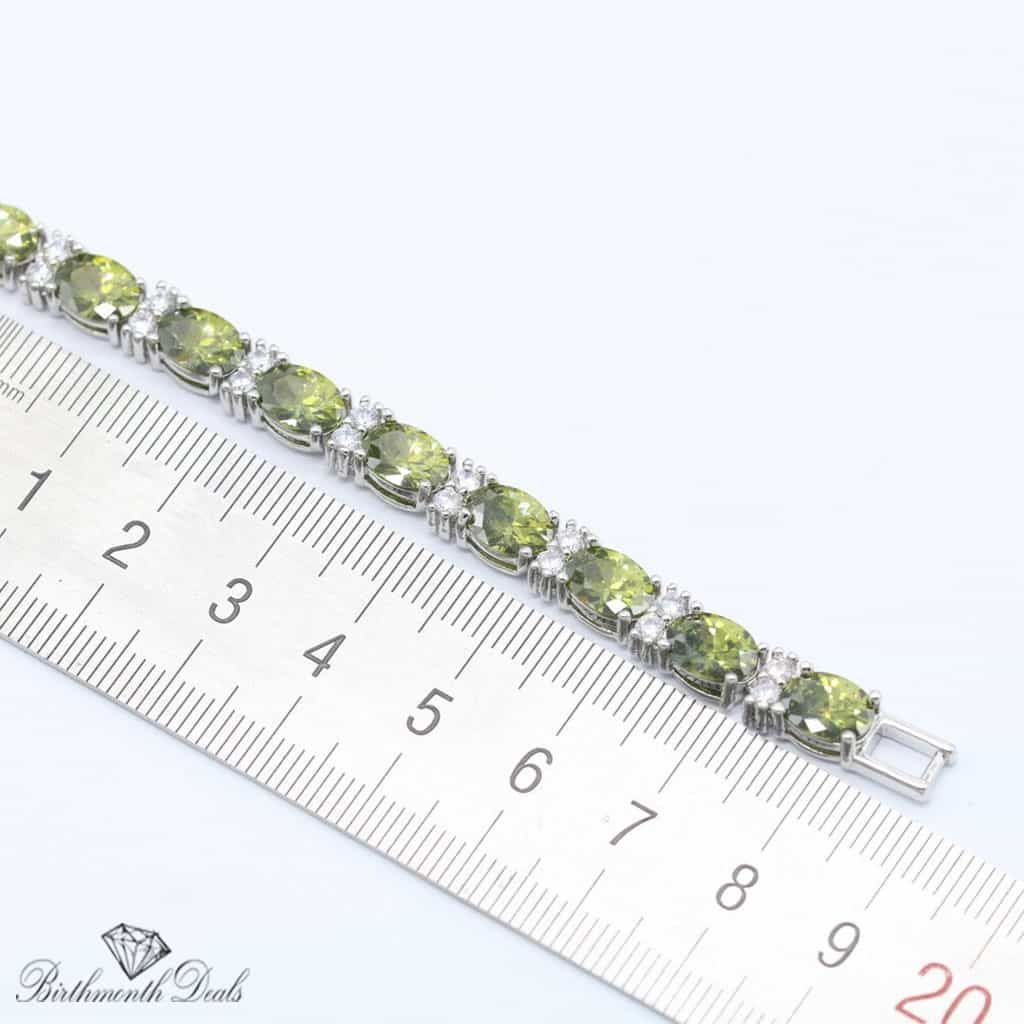 August Peridot Birthstone Bracelet - Birthmonth Deals