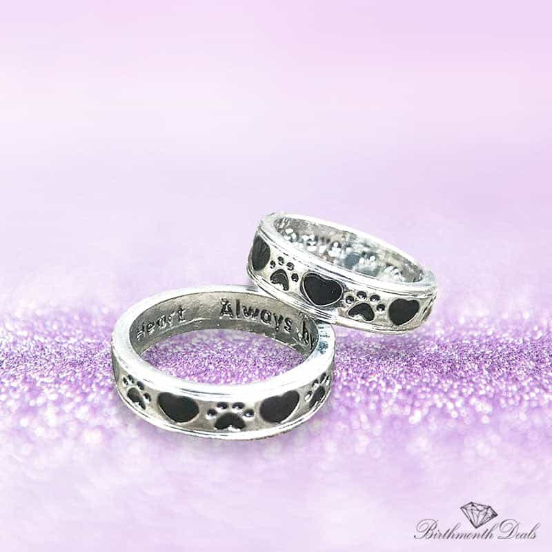 Forever Promise Paw Ring - Birthmonth Deals