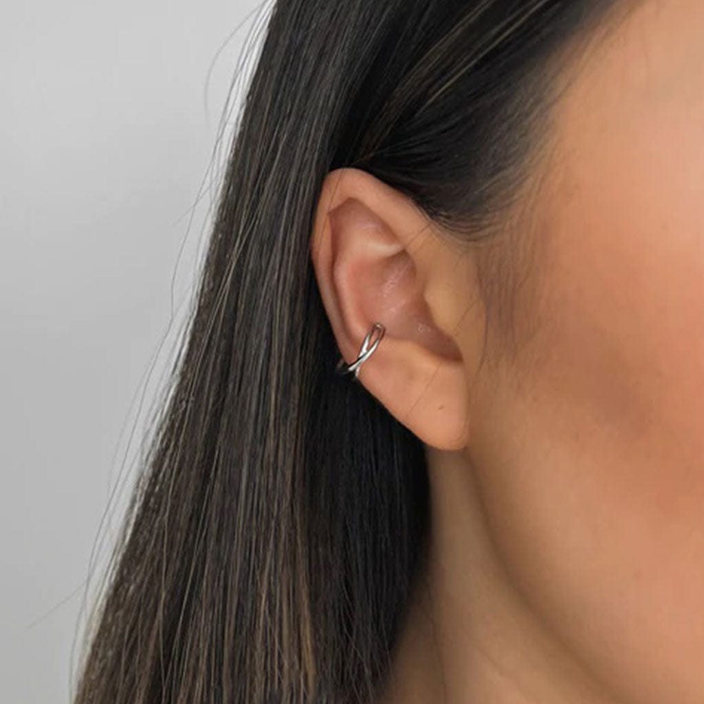 Evelyn Ear Cuff - Silver - Birthmonth Deals