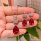 July Ruby Birthstone Jewelry Set - Birthmonth Deals