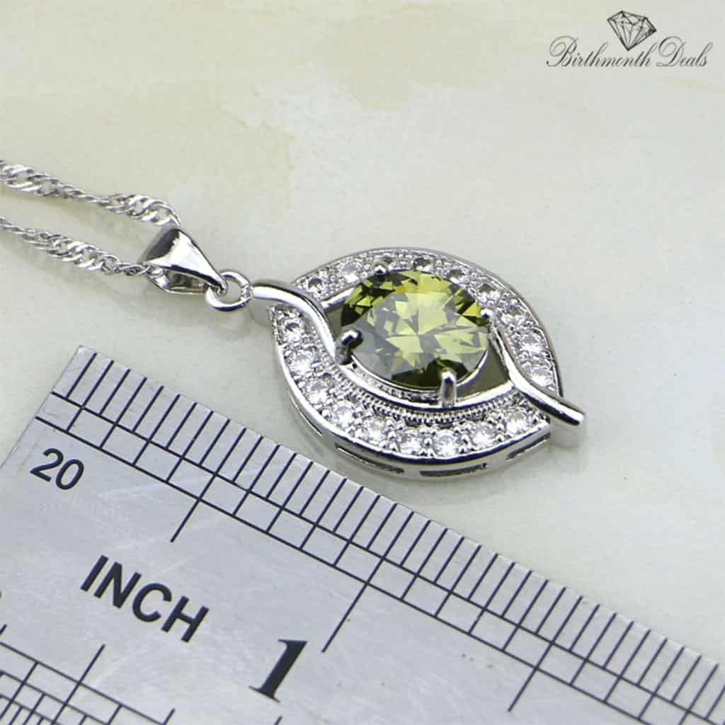 August Peridot Birthstone Jewelry Set - Birthmonth Deals