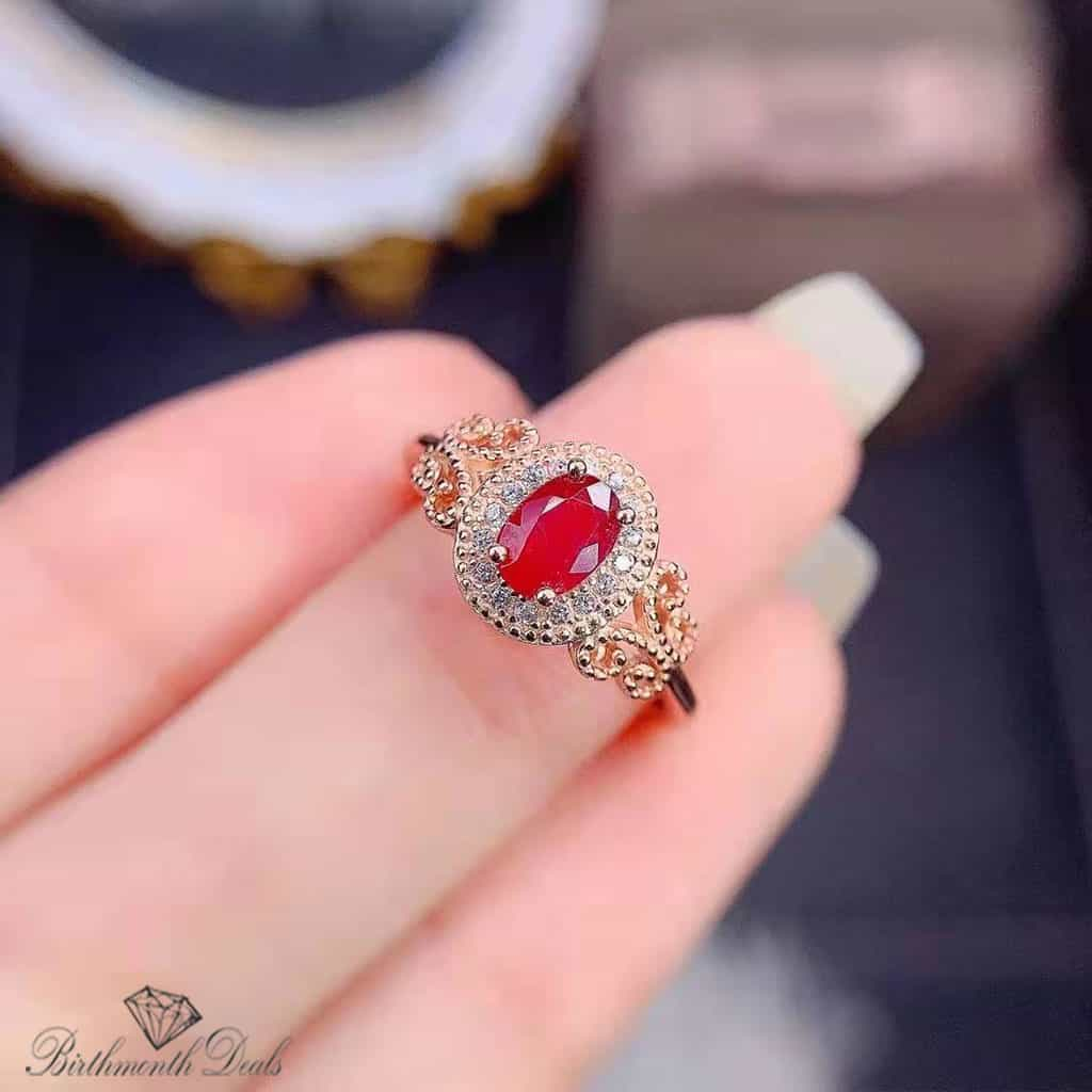 July Ruby Birthstone Ring - Birthmonth Deals