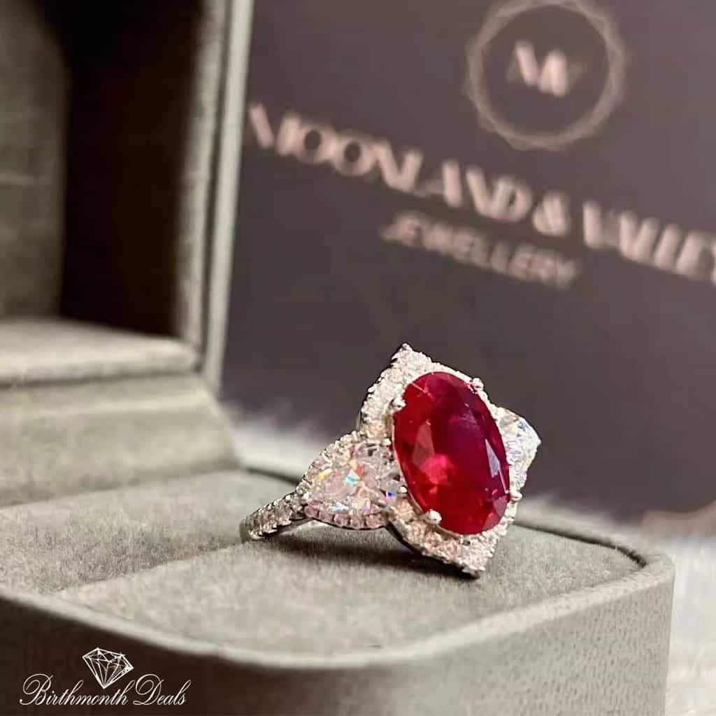 July Ruby Birthstone Ring - Birthmonth Deals