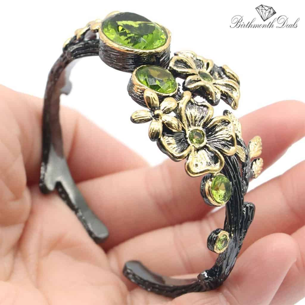 August Peridot Birthstone Bracelet - Birthmonth Deals