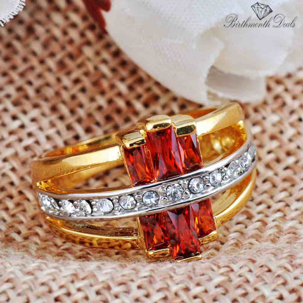 July Ruby Birthstone Ring - Birthmonth Deals