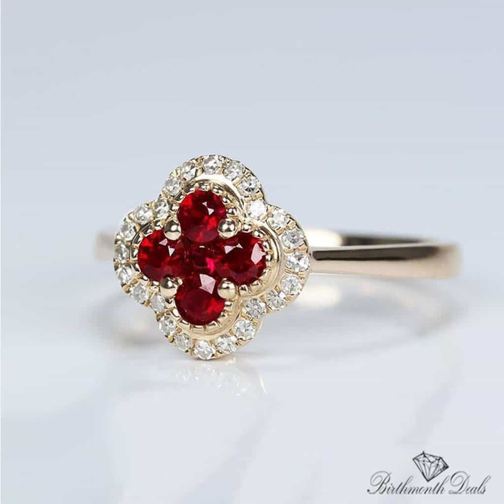 July Ruby Birthstone Ring - Birthmonth Deals