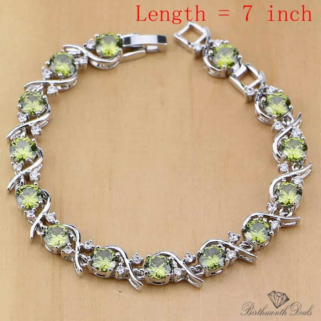 August Peridot Birthstone Jewelry Set - Birthmonth Deals