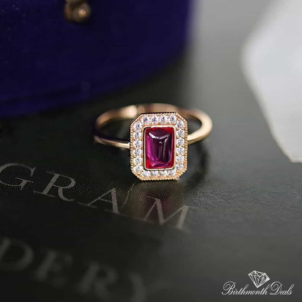 July Ruby Birthstone Ring - Birthmonth Deals