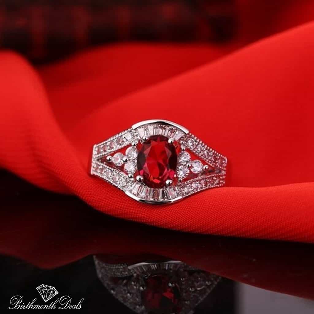 July Ruby Birthstone Ring - Birthmonth Deals