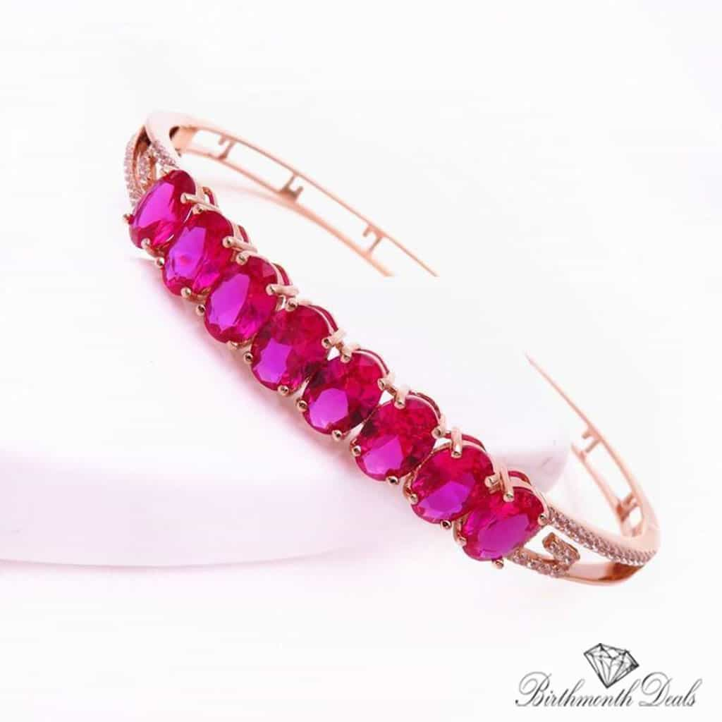 July Ruby Birthstone Bracelet - Birthmonth Deals